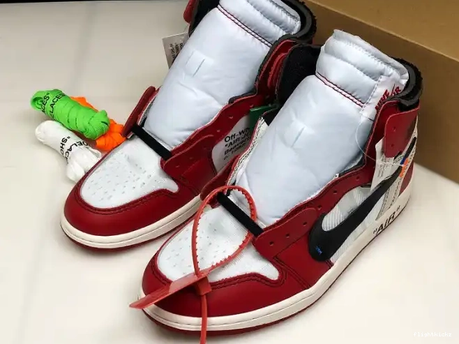 The Chicago Off-White 1 Ten Jordan Retro Air AA3834-101 0703